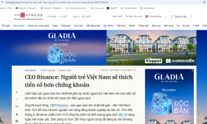 ceo binance den viet nam